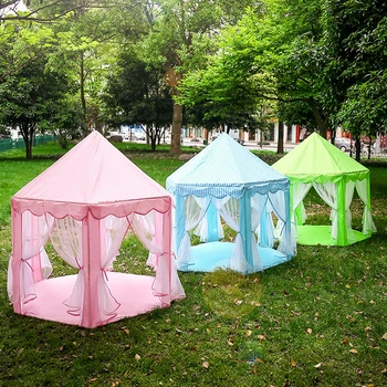 Преносим Tipi детска палатка за деца замъка на принцеса момиче Вигваг палатка сух басейн топката скоростна играчка топка басейн детска стая
