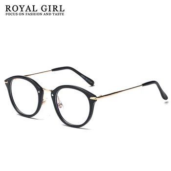 Royal момиче високо качество на ТР рамка модни очила Дамски слънчеви очила рамка реколта Марка Deaigner кръгли прозрачни лещи очила ss142