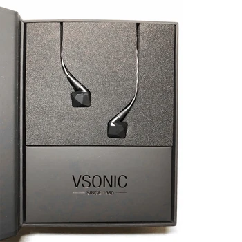 VSONIC GR09 2019 версия HiFi аудио динамичен водача, професионална обшивки, шумоизолация слушалки с MMCX сменяем кабел