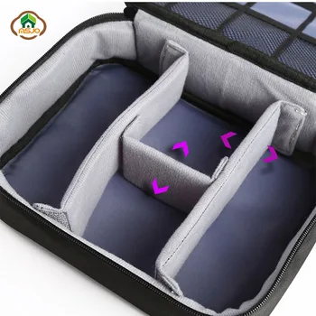 MSJO Cable Organizer Bag Travel Pouch Case Data Кабел Pen Power Bank Wired Portable Hard Box Obag слушалки Цифров чанта за съхранение