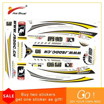 JS Chosen One Bicycle Stickers 44cm*36cm PVC Brand New Bike Decal Frame Wheelset Fork Tape Protector Decal Eco-friendly Style