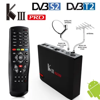 MECOOL KIII PRO Amlogic S912 Android TV Box 3 GB 16GB DVB-S2 на DVB-T2, DVB-C декодер + KI PRO KII PRO TV BOX Amlogic S905D 2G 16G