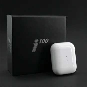 Гореща I100 Mini TWS за безжична връзка Bluetooth 5.0 слушалки спортни слушалки поддръжка за безжично зареждане