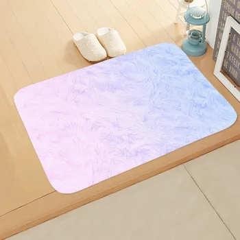 40*60cmPink Marble Ins Style печатни мат етаж фланелевая тъкан килим противоскользящий мат спалня мат етаж тоалетна мат домакински мат