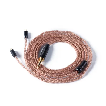 Нов HiFi hear 16 Основната внесени монокристален Мед балансиран кабел с жак MMCX/2pin за ZST ZS10 PRO ZSX C12 V90 BA5