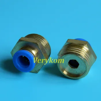 10X Verykom пневматични мъжки директни въздушни фитинги 6 мм 8 мм 10 мм тръба Push In 1/8
