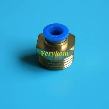 10X Verykom пневматични мъжки директни въздушни фитинги 6 мм 8 мм 10 мм тръба Push In 1/8