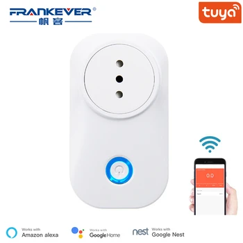 FrankEver Smart Plug 10A 16A Италия Чили Wifi изход разширяване на гласово управление SockerGoogle Home Алекса Sasha Smart life