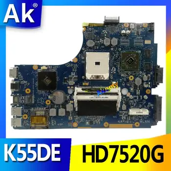 AK за дънната платка Asus K55DR K55DE с дискретна графична карта HD7520G