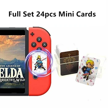 24шт пълен набор от NFC мини слот за карти Легендата за Зельде Дъх див вълк Линк за карта Amiibo Ntag215 Tag NS Switch WiiU