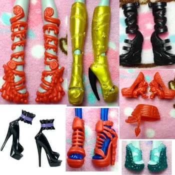O U 30 двойки/лот оригиналната играчка с високо качество смесен стил красиви ботуши, сандали чудовище кукла обувки за чудовища кукла екипировки