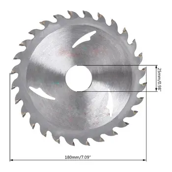 180 мм диск диск диск за трион за рязане на дърво диаметър на отвора 25,4 мм за дървообработване