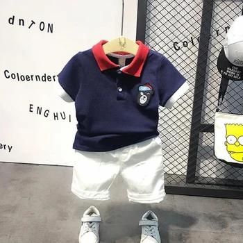 Бебе Little Boys Clothing Set лято памук децата спортен костюм дете момчета официални комплекти дрехи за 1 2 3 4 години