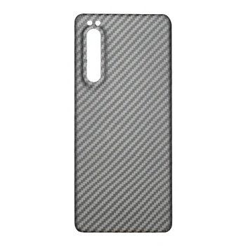 Истински калъф за телефон от въглеродни влакна за Sony Xperia 1 II Ultra-thin Anti-knock Aramid Fiber shell