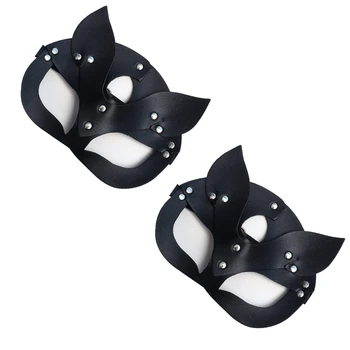 Секси изкуствена кожа котка маска за жени на Мода cosplay маска е подходяща за Хелоуин клуб регулируем ремък за маска