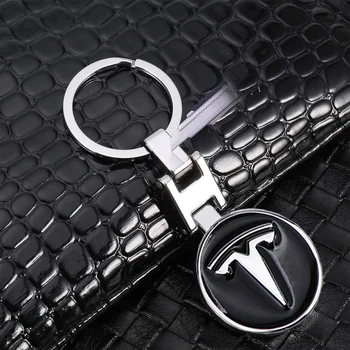 Нови автомобили ключодържатели 3D метална емблема висулка логото на автомобила ключодържател Tesla Model 3 Model S Model Model X Y 2018 2019 2020