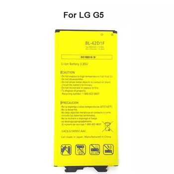 Оригинална батерия BL-42D1F батерия за LG G5 2800mAh VS987 US992 H820 H840 H850 H830 H831 H868 F700S F700K H960 H860N LS992