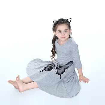 момиче обличам детски дрехи пеперуда печат детски дрехи принцеса детски рокли за момичета