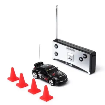 20 км/ч Кокс могат мини RC кола радио дистанционно управление, състезание за състезателни коли играчка за деца микро състезателен автомобил 4 честота образователен подарък