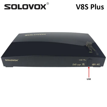SOLOVOX OPENBOX V8S PLUS 5шт DVB S2 сателитна TV Приемник подкрепа за обмен на карти USB WIFI 4G YouTube Xtream декодер PowerVU Box