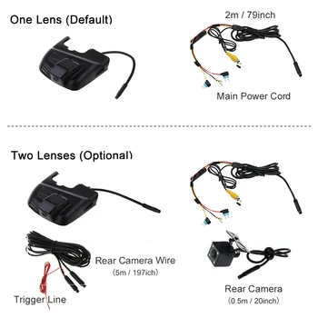 Автомобилен видеорекордер дървар Dash Cam камера, Wifi, цифров видео рекордер за Mercedes Benz CLA Class C117 X117 CLA180 CLA200 CLA220 AMG