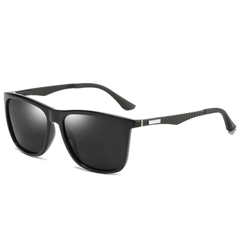 Алюминиево магниевые мъжки слънчеви очила polarized мъжки маркови ретро квадратни слънчеви очила мъжки Gafas De Sol Polarizadas De Los Hombres