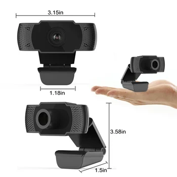 HD уеб Камера 1080P PC USB Web Камера Cam видео конференция с микрофон за преносим компютър