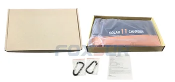 FOXSUR 5V 11W Solar folding bag Outdoor Solar Panel Charger 5V 1.85 A складное зарядно устройство, джобно катерене зарядно устройство за мобилни телефони