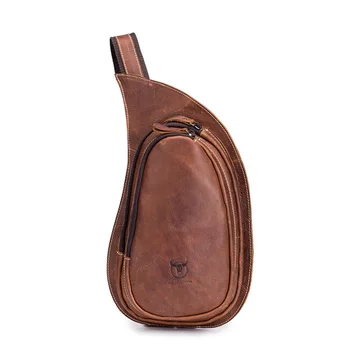 Мъжки Нагрудная Чанта От Естествена Кожа Crossbody Чанта На Рамото Мода Messenger Mochila Blosa Travel Business Мъжки Ретро Пакет Подаръци