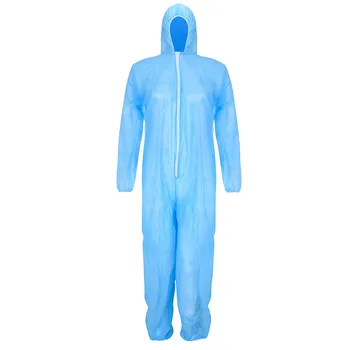 Непромокаеми еднократна изолиращ костюм защитно облекло с качулка работно облекло за защита на сигурността на прахоустойчив гащеризон