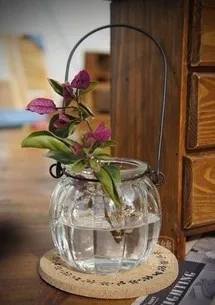 CHUANGGE тиква стъклена бутилка чаша свещи прави доставката на тиква кошница с притежателите на светлината на свещи за декорация на дома стъклен буркан