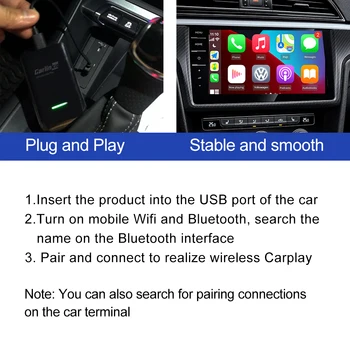 2021 Carlinkit 2.0 безжична Apple CarPlay активатор ключ за Porsche 2017-2020, щепсела и да играе кабелна безжична Auto Connect