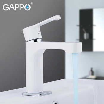 GAPPO смесители за мивка бял водопад кран месинг смесител за мивка баня мивка кран водопроводните кранове батерия за мивка, смесители за баня
