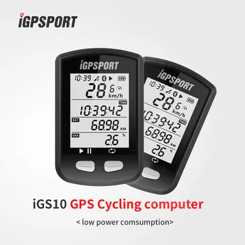 IGS10 байк компютър за измерване на скоростта IGPSPORT GPS безжична мотор километража водоустойчив пътен МТВ велосипед Bluetooth ANT+ компютър ритъм