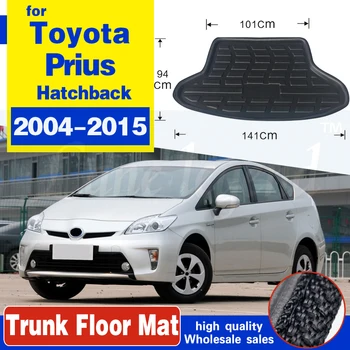 За Toyota Prius 2004-Заден Багажник Товарен Линейното Натоварване Подложка На Пода Килим Тава Мръсотия Удар 2005 2006 2007 2008 2009 2010 2011 2012