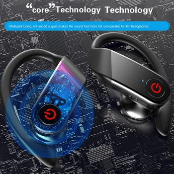 Tws New Wireless Bluetooth Headset 5.0 Ear Digital Display Headset with Charging Bin Audio Слушалки, слот аксесоари тапи за уши