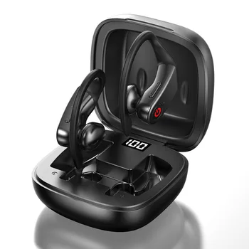 Tws New Wireless Bluetooth Headset 5.0 Ear Digital Display Headset with Charging Bin Audio Слушалки, слот аксесоари тапи за уши