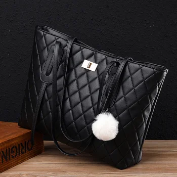 Мода жените карирана чанта за рамо пътуване голяма дизайнер чанта изкуствена кожа, дамски чанти Crossbody чанта, луксозни чанти женски портфейл