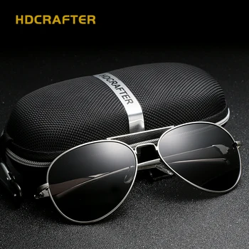 HDCRAFTER марка слънчеви очила за жени метална рамка реколта големи слънчеви очила поляризованное огледало дами шофиране очила на едро