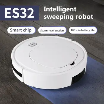 ES32 Home Automatic 1800Pa интелигентен подметальный робот прахосмукачка филтър ниско спад за мраморни плочки, дървена