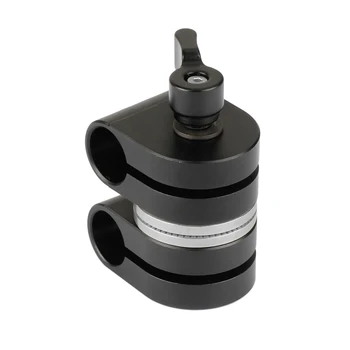 HDRIG Adjustable 15mm Dual Род Технологична Adapter with ARRI Rosette for Camera Accessories
