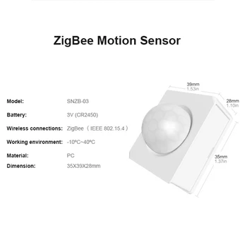 1бр SONOFF Smart House Zigbee Human Body инфрачервен сензор за Sonoff Smart Home Smart Life инфрачервен сензор за SNZB-03