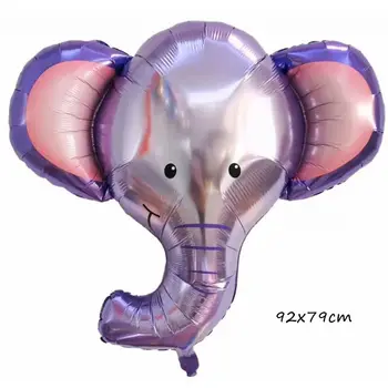 голям сладък слон фолио балони деца на рождения Ден в джунглата партия надуваеми играчки Baby Shower рожден ден украси, сувенири