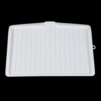 Пластмасова чиния дренажна тава краен чиния, прибори за хранене-часова кухненска мивка притежателя багажник голям бял