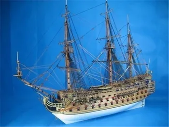 колекция от модели дървени кораби комплекти модели на военни кораби Сан Фелипе 1690 година на издаване