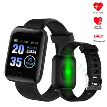116 плюс умни часовници D13 гривна Спорт водоустойчив фитнес кръвно налягане, сърдечната честота предизвикателство съобщение за напомняне крачкомер PK B57 R16