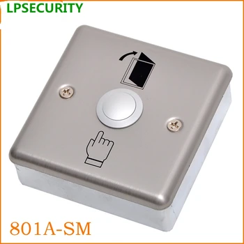 LPSECURITY door gate opener NC NO Stainless Steel Door Access Panel Exit Натиснете Release Button Switch with mounting bracket base