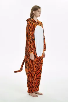 еднорог лъв, тигър кигуруми възрастни пижами cosplay костюм Onesie пижами, домашно облекло унисекс пижами Празнична дрехи жени човек