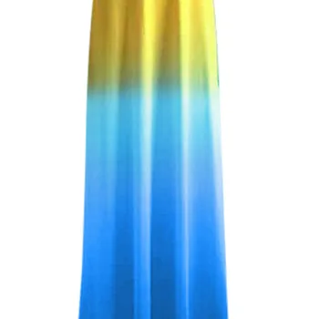 Летни дрехи за жени вратовръзка коса рокля 2021 дамски секси прашка мода облечи наклон цветове дълга рокля sundresses на Едро