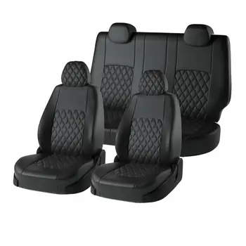 За Hyundai Solaris 2011-2017G. A. (разд. Задн. Backrest) fashion seat cover of экокожи [model торино rhombus ekokozha]